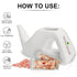 Natural Solution Ceramic Neti Pot Sinus Wash Salt Inhaler